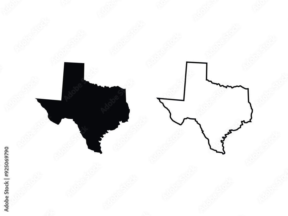Translucent Texas Image Texas maps vector isolated on a transparent background Stock Vector ...
