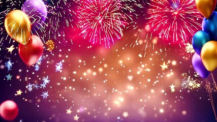 Christmas and new year festive glittering fireworks sparkler with copy space for text.