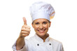 © Smithstar - Smiling female chef showing thumbs up png