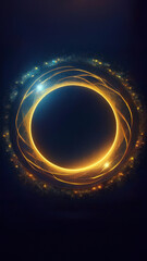 Wall Mural - glowing ring portal grainy texture gradient, smartphone background wallpaper 9:16 ratio