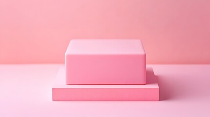 Poster - Pink Minimalist Product Display Stand