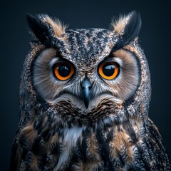 Close-up Photography of Owl Face