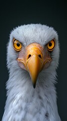 Close-up Photography of Egyptian Vulture Face