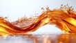 © Tatiana Vagizova - Flowing amber liquid wave - generative ai