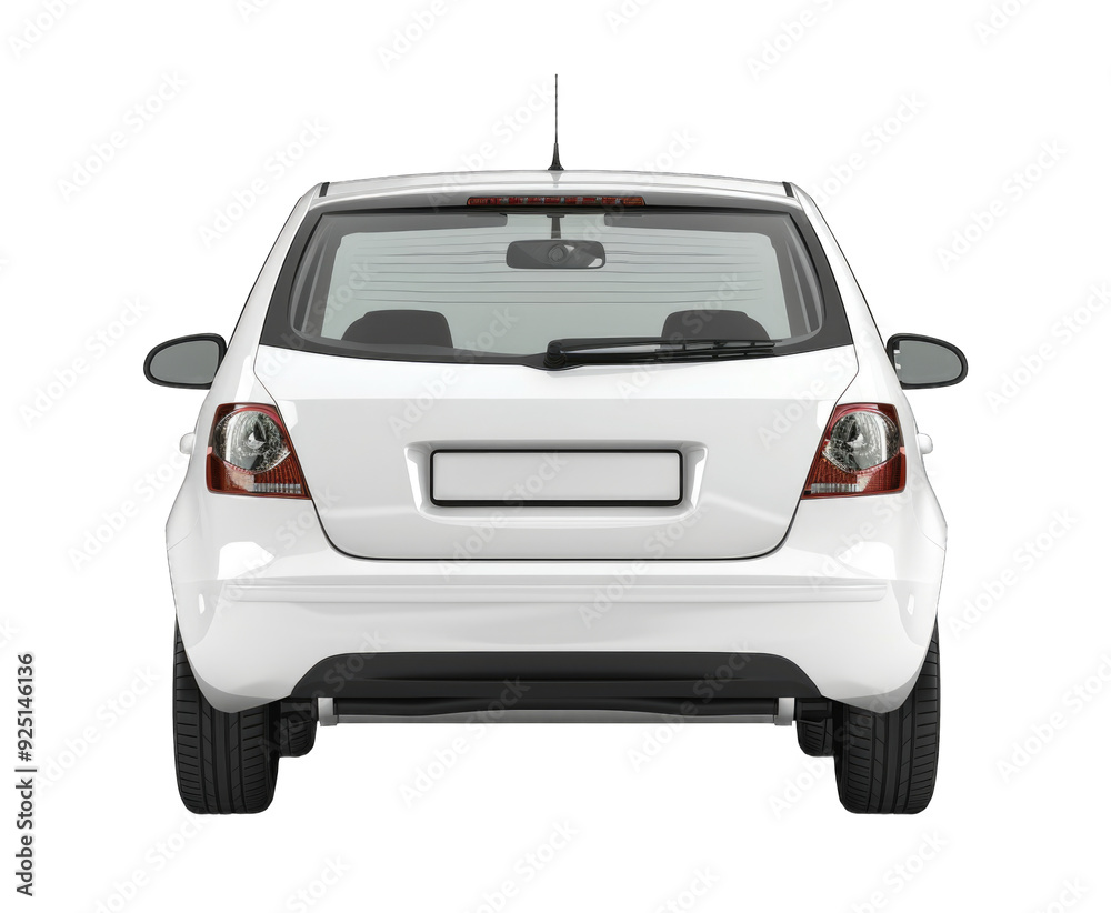 New Car Rear Views New car rear view isolated on transparent background cutout PNG Stock ...
