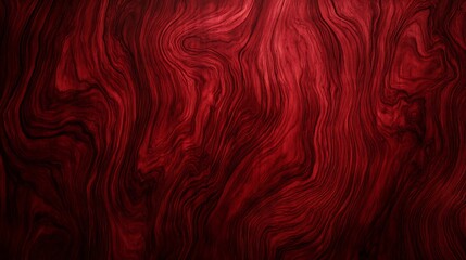 Poster - Polished Cherry Wood Texture Background with Rich, Swirling Grain Patterns in Deep Red Hues