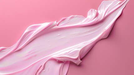 Aufkleber - A delicate swirl of rich pink hues showcases innovative textures, inviting artistic exploration and sensory delight