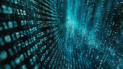 Aufkleber - Computer code programming. Digital background. Binary coding. Typing computer code. UHD.