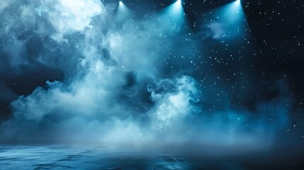 Wall Mural - Arena stand light simple stage cloud wallpaper png fog geometric place backdrop