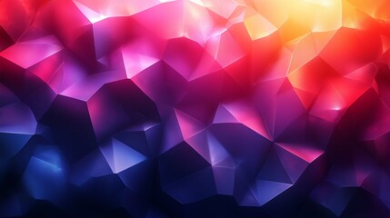 Poster - colorful abstract digital background with geometric shapes and gradients