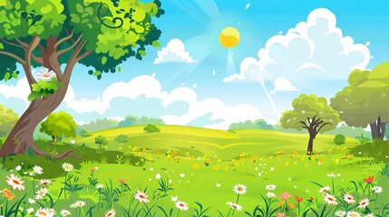 Background_cartoon_sunny_day