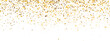 © KAD - falling golden particles . gold sparkle . falling gold confetti luxury sparkling confetti on transparent background
