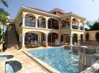 Luxury Villa with Swimming Pool and Patio