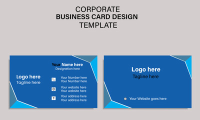 Wall Mural - modern and stylish business card design template, creative and clean corporate design.