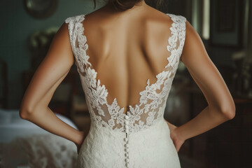 Wall Mural - Backless wedding dress