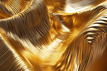 Wall Mural - 3d gold smooth abstract background