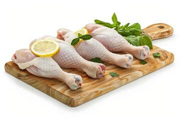 Canvas Print - Fresh chicken marinated in lemon pepper