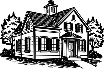 Sticker - Home vector image vector illustration