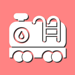 Poster - Tank Wagon Vector Icon