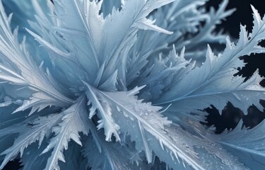 Wall Mural - Ice and frost background.