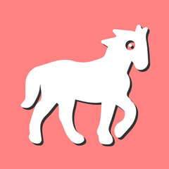 Sticker - Horse Vector Icon