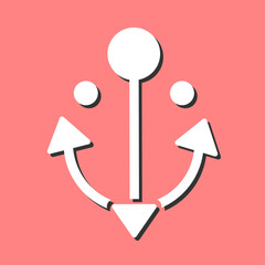 Wall Mural - Anchor Vector Icon