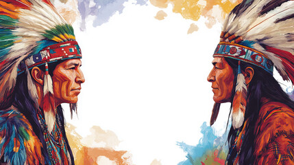 Wall Mural - Native American Heritage Month graphics