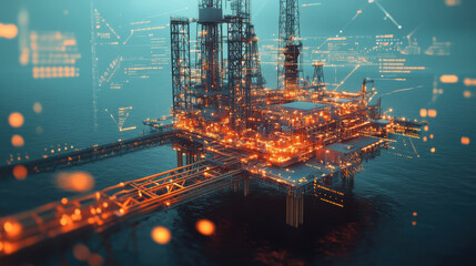 Real-time data monitoring and analysis on an offshore oil platform