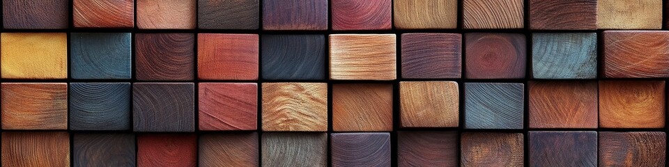 Wall Mural -  background with a wooden wall texture