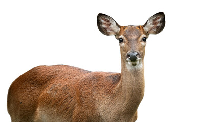 deer isolated on white