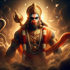 Canvas Print - Lord Hanuman background image