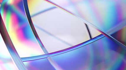 Poster - Abstract background animation, 4k seamless looping video, 3d render