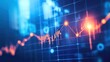© Panuma - Dynamic digital chart showcasing financial data trends with vivid colors and glowing elements, perfect for finance and analytics.