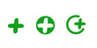 © Hasri - Set of plus icons Vector illustration.