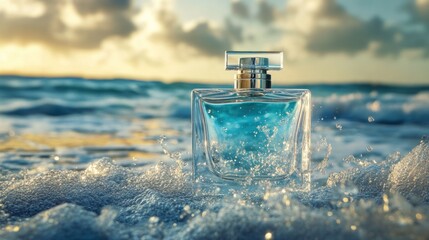 Perfume Bottle on the Beach