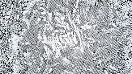 Poster - distress grunge texture seamless pattern in monochrome generative ai