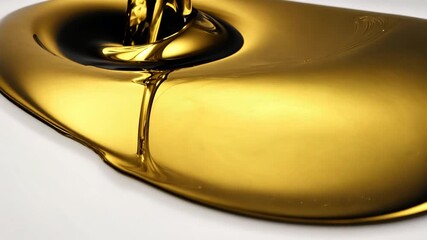 Poster - luxurious swirling gold and black liquid on white background generative ai