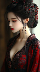 Poster - beautiful Asian woman