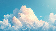 © EEKONG - Serene Cloudscape with Warm Tones, Copy Space for Text - Illustrative Concept.