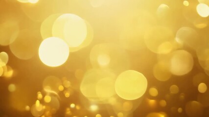 Poster - Abstract Golden Background With Blurred Sparkle Bokeh Effect Generative AI