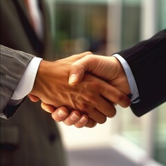 Business people shaking hands.