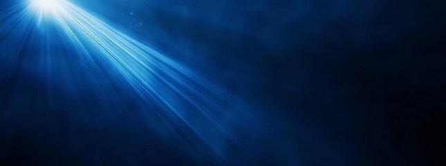 Poster - A dark blue gradient with a vibrant light beam creates a stunning, eye-catching effect.