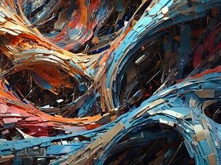 Wall Mural - abstract fractal background