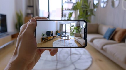 Sticker - Smartphone Capturing Interior Design