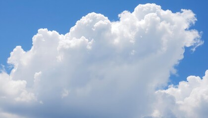 white cloud with blue sky background, ai