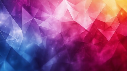 Poster - colorful geometric abstract background featuring purple, pink, and blue gradients blending smoothly