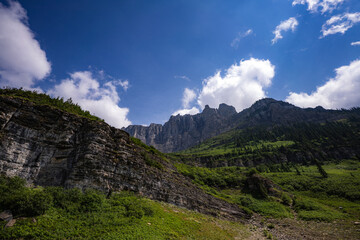 Dramatic mountain landscape in Montana