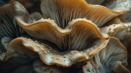 Canvas Print - the gills of a mushroom