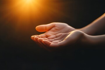 eucharist therapy blessing human hands in worship for christian easter lent pray concept