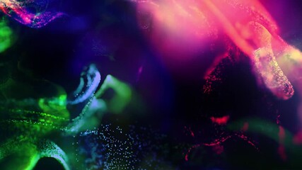 Wall Mural - abstract background colorful particle waves